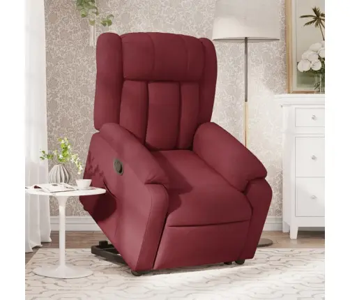 Püsti Tõusmist Toetav Tugitool, Veinipunane, Kangas