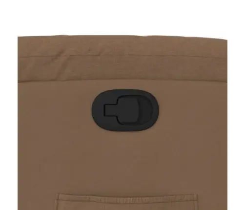 Atpūtas Krēsls, Paceļams, Atgāžams, Brūns Audums Vidaxl