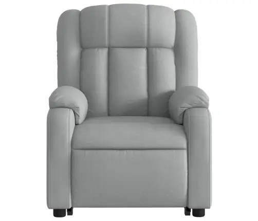 Atsistojantis Masažinis Krėslas, Šviesiai Pilkas, Audinys