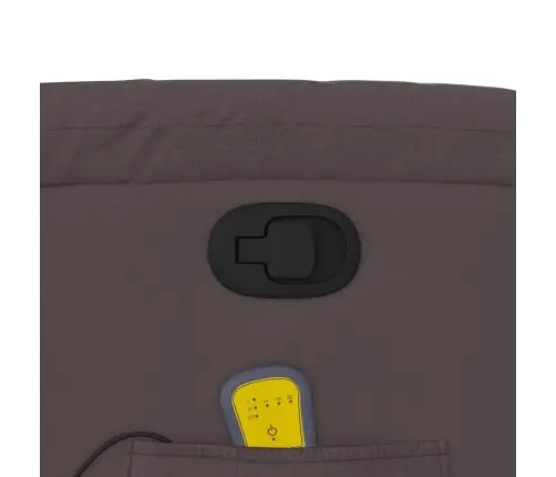 Püsti Tõusmist Toetav Massaažitool, Tumepruun, Kangas