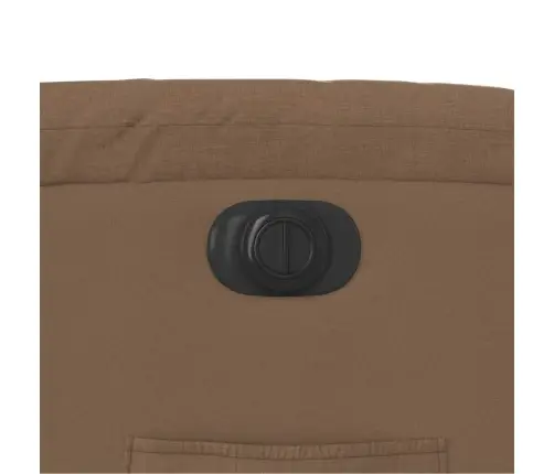 Elektrisks Atpūtas Krēsls, Paceļams, Atgāžams, Brūns Audums Vidaxl