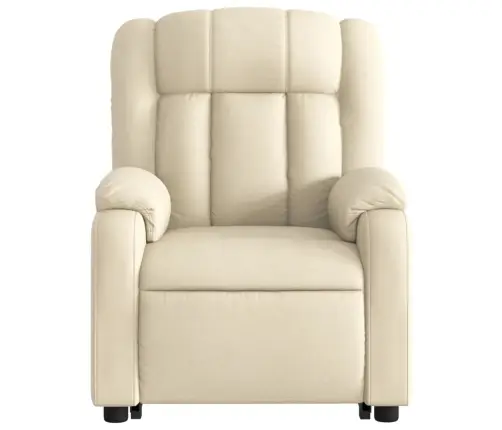 Elektrinis Atsistojantis Atlošiamas Krėslas, Kreminis, Audinys Elektrinis Atsistojantis Atlošiamas Krėslas, Kreminis, Audinys