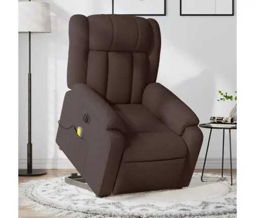 Elektriline Püstitõusmist Toetav Massaažitool, Tumehall, Kangas