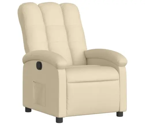 Atpūtas Krēsls, Krēmkrāsas Audums Vidaxl