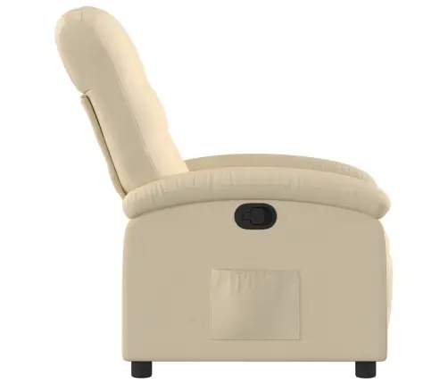 Atpūtas Krēsls, Krēmkrāsas Audums Vidaxl