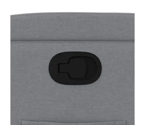 Atpūtas Krēsls, Gaiši Pelēks Audums Vidaxl