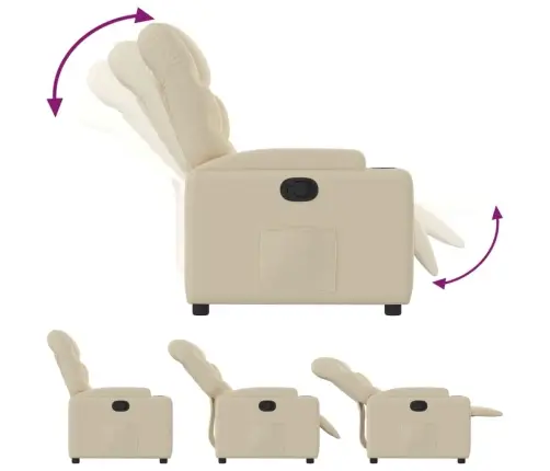 Atpūtas Krēsls, Krēmkrāsas Audums Vidaxl Atpūtas Krēsls, Krēmkrāsas Audums Vidaxl