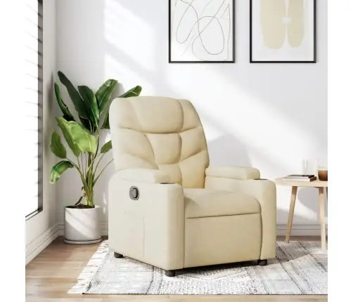 Atpūtas Krēsls, Krēmkrāsas Audums Vidaxl Atpūtas Krēsls, Krēmkrāsas Audums Vidaxl