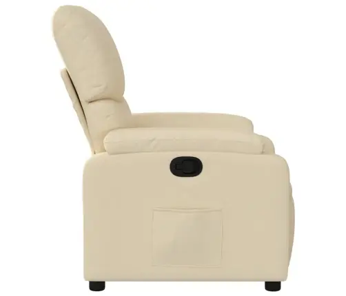 Atpūtas Krēsls, Krēmkrāsas Audums Vidaxl