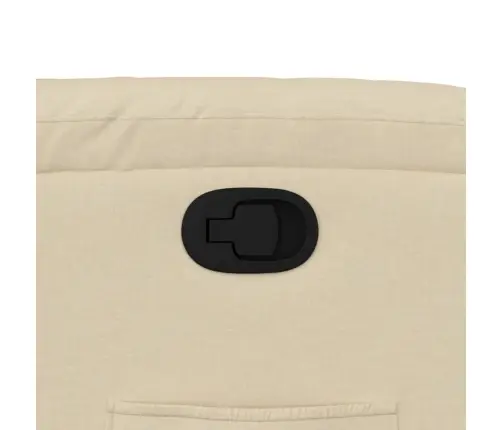 Atpūtas Krēsls, Krēmkrāsas Audums Vidaxl