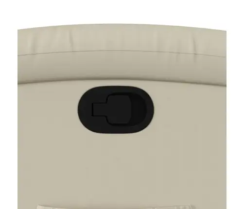 Atlošiamas Krėslas, Kreminės Spalvos, Dirbtinė Oda