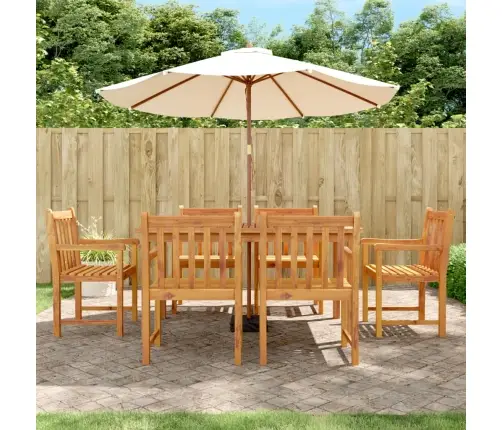 Dārza Krēsli, 6 Gab., 56X55,5X90 Cm, Akācijas Masīvkoks Vidaxl