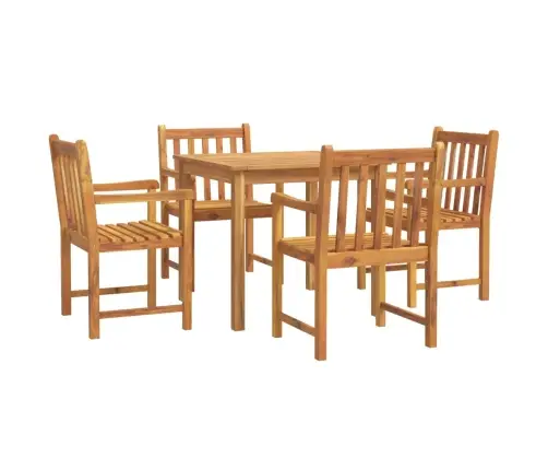 5-Daļīgs Dārza Mēbeļu Komplekts, Akācijas Masīvkoks Vidaxl