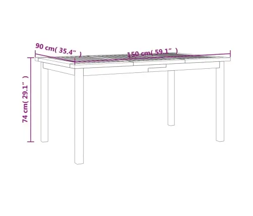7-Daļīgs Dārza Mēbeļu Komplekts, Akācijas Masīvkoks Vidaxl