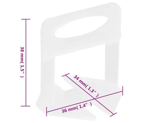 Plytelių Išlyginimo Spaustukai, 1000Vnt., 1Mm