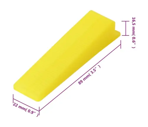 Plaatide Tasandussüsteem, 250 Kiilu, 500 Klambrit, 1 Mm