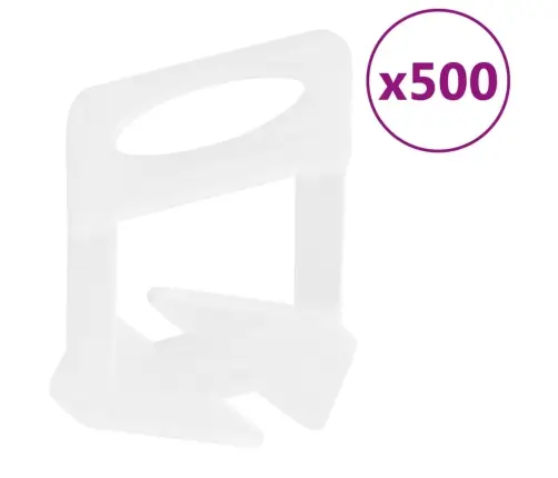 Flīžu Izlīdzināšanas Komplekts, 250 Ķīļi, 500 Klipši, 1,5 Mm Vidaxl