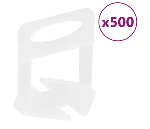 Plytelių Lyginimo Sistema, 250 Pleištų, 500 Spaustukų, 2Mm