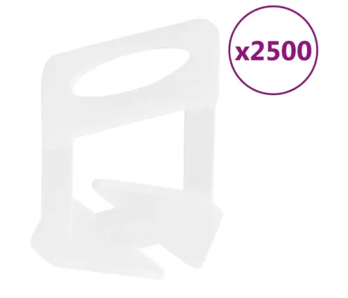 Flīžu Izlīdzināšanas Komplekts, 500 Ķīļi, 2500 Klipši, 1,5 Mm Vidaxl