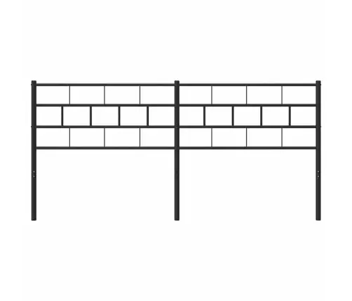 Gultas Galvgalis, Metāls, Melns, 180 Cm Vidaxl