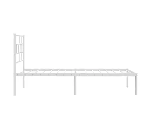 Metalinis Lovos Rėmas Su Galvūgaliu, Baltos Spalvos, 90X200Cm Metalinis Lovos Rėmas Su Galvūgaliu, Baltos Spalvos, 90X200Cm