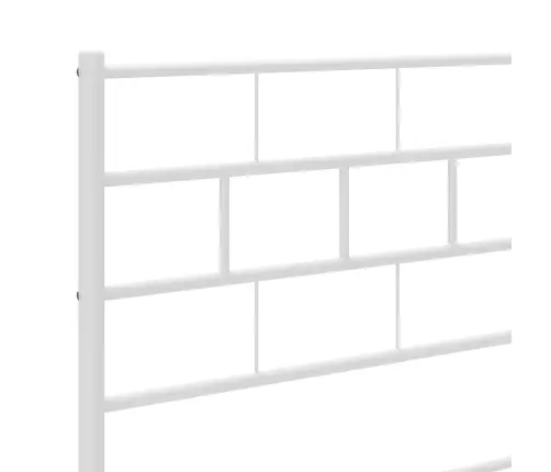 Lovos Rėmas Su Galvūgaliu/Kojūgaliu, Baltas, 183X213cm Metalas