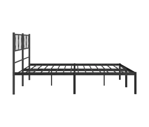 Metallist Voodiraam Peatsiga, Must, 180 X 200 Cm
