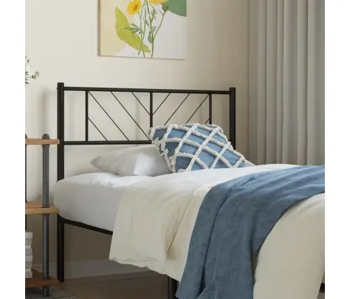 Gultas Galvgalis, Metāls, Melns, 90 Cm Vidaxl