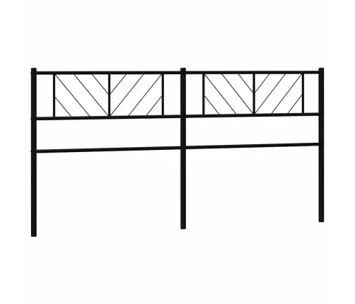 Gultas Galvgalis, Metāls, Melns, 193 Cm Vidaxl