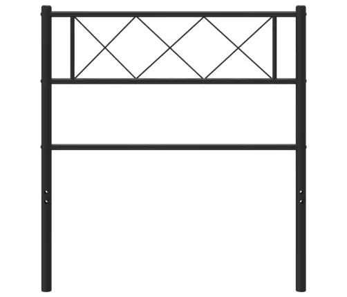 Gultas Galvgalis, Metāls, Melns, 75 Cm Vidaxl