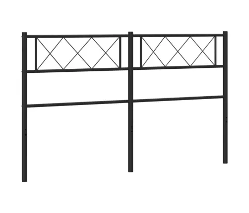 Gultas Galvgalis, Metāls, Melns, 150 Cm Vidaxl