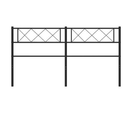 Gultas Galvgalis, Metāls, Melns, 150 Cm Vidaxl