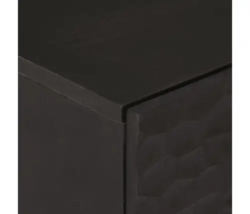 Skapīši, 2 Gab., Melns, 60X33X75 Cm, Mango Masīvkoks Vidaxl