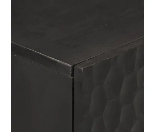 Skapīši, 3 Gab., Melns, 60X33X75 Cm, Mango Masīvkoks Vidaxl