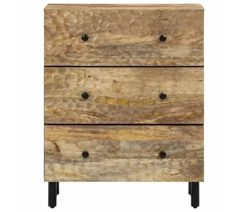 Šoninės Spintelės, 2Vnt., 60X33X75cm Mango Medienos Masyvas