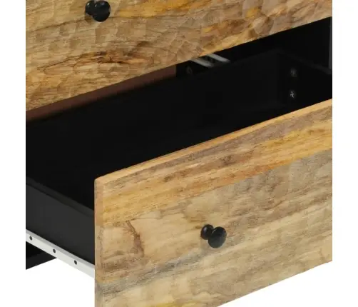 Šoninės Spintelės, 2Vnt., 60X33X75cm Mango Medienos Masyvas