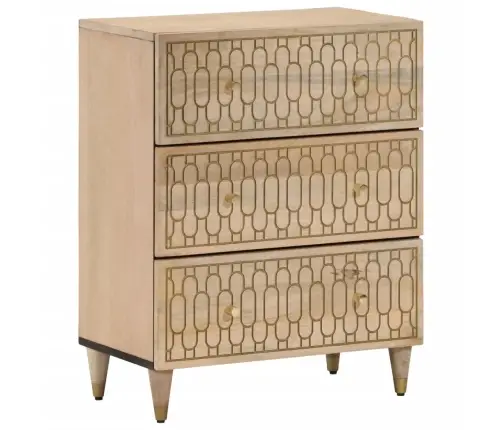 Skapīši, 2 Gab., 60X33X75 Cm, Mango Masīvkoks Vidaxl