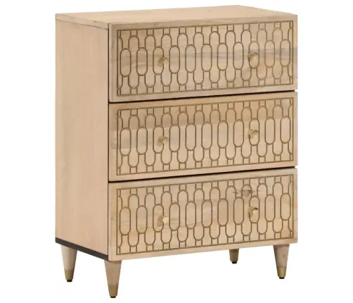 Skapīši, 3 Gab., 60X33X75 Cm, Mango Masīvkoks Vidaxl