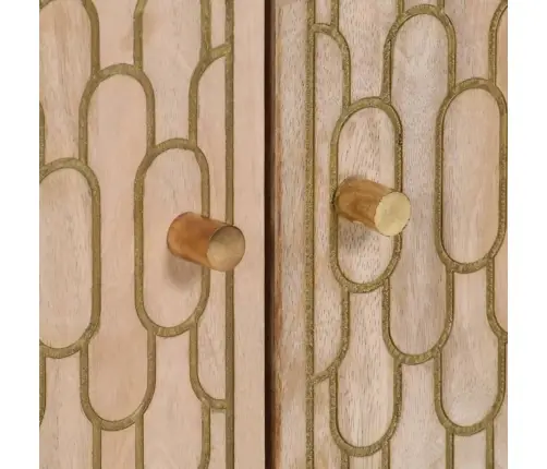 Skapīši, 3 Gab., 60X33X75 Cm, Mango Masīvkoks Vidaxl