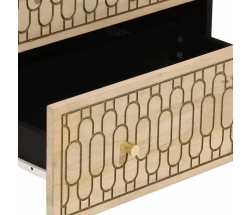 Skapīši, 3 Gab., 60X33X75 Cm, Mango Masīvkoks Vidaxl