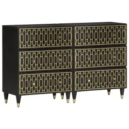 Skapīši, 2 Gab., 60X33X75 Cm, Mango Masīvkoks Vidaxl