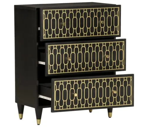 Puhvetkapid 2 Tk, 60 X 33 X 75 cm Mangopuit