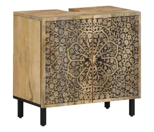 4-Daļīgs Vannasistabas Mēbeļu Komplekts, Mango Masīvkoks Vidaxl