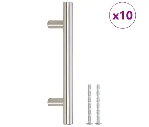 Skapja Rokturi, 10 Gab., Sudraba, 96 Mm, Nerūsējošais Tērauds Vidaxl