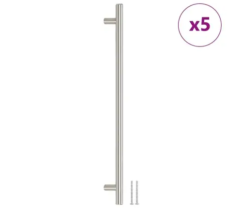 Skapja Rokturi, 5 Gab., Sudraba, 320 Mm, Nerūsējošais Tērauds Vidaxl