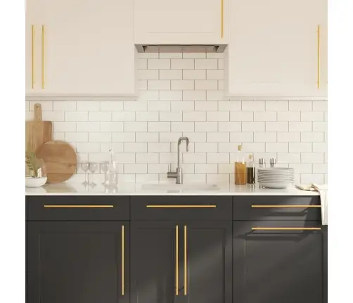 Spintelės Rankenėlės, 5Vnt., Auksinės, Nerūdijantis Plienas