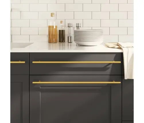 Kapi Käepidemed 5 Tk, Kuldne, 480 Mm, Roostevaba Teras