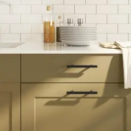 Kapi Käepidemed 10 Tk, Must, 96 Mm, Roostevaba Teras