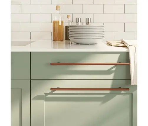 Spintelės Rankenėlės, 5Vnt., Bronzinės, Nerūdijantis Plienas