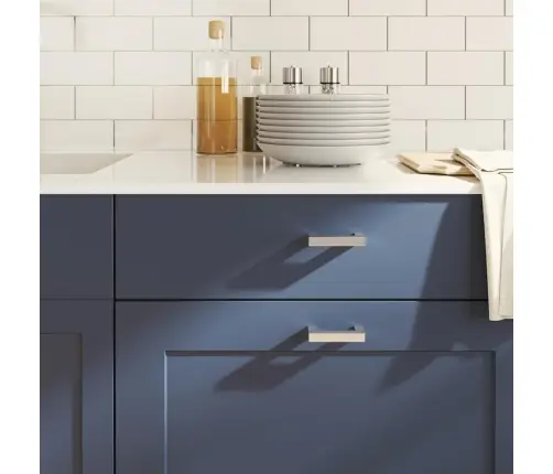 Kapi Käepidemed 10 Tk, Hõbedane, 64 Mm, Roostevaba Teras